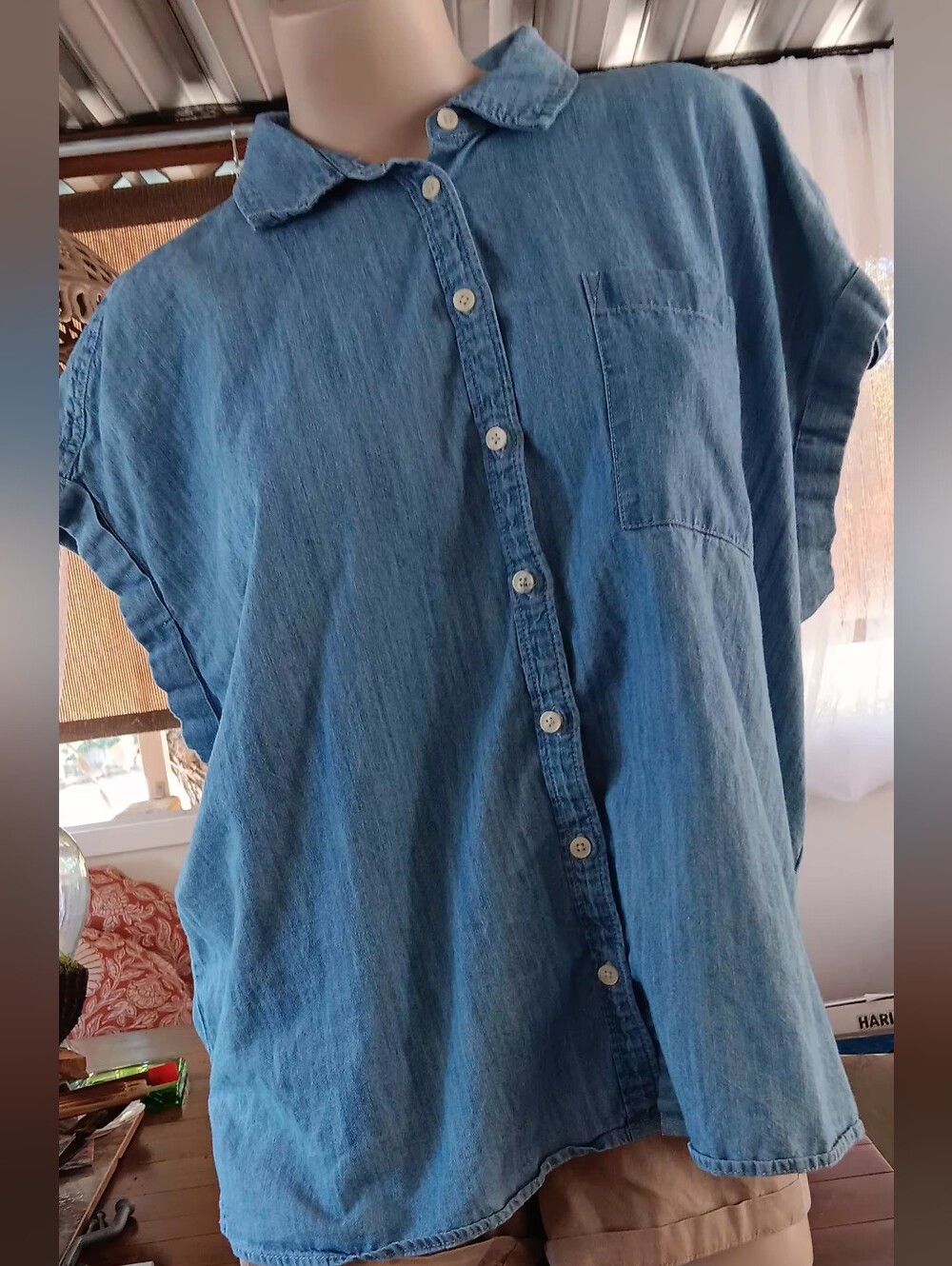 Style & Co. Light Blue Denim Shirt